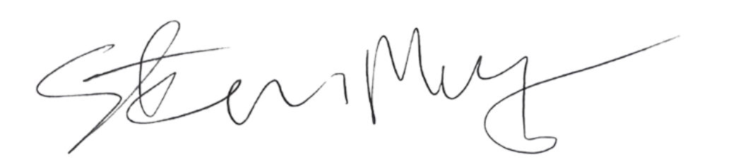 Stephen Murphy signature from the signed proposal